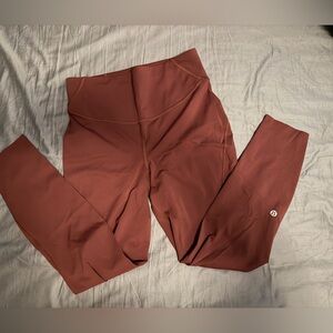 Lululemon Base Pace maroon 24 inch size 8
